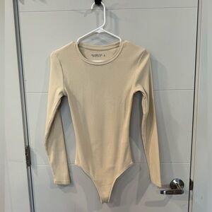 Abercrombie & Fitch long sleeve thong bodysuit SMALL
